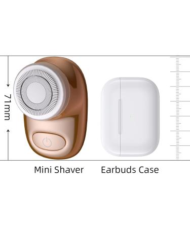 Mini Electric Shaver for Men & Women | Portable Waterproof Rechargeable Razor - Perfect for Travel & Business Trips (Gold - Buy Online on GoSupps.com