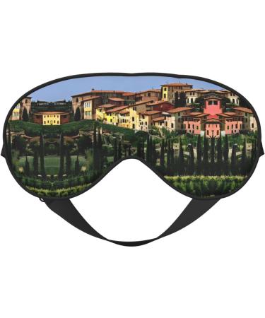 Buy Italy-Tuscan Print Soft Eye Mask | Travel & Sleep Eye Cover for Men & Women - Buy Online on GoSupps.com