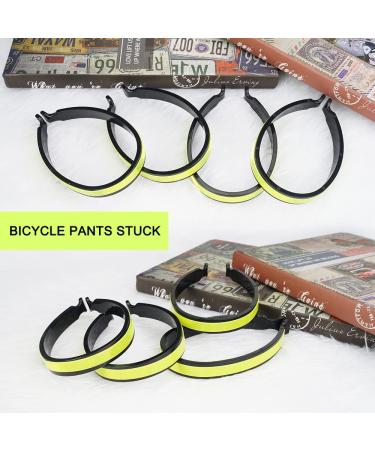 Reflective Pants Clamps for Cyclists | Universal Bicycle Pants Protection | 2 Pairs PVC Coated Clips - Buy Online on GoSupps.com
