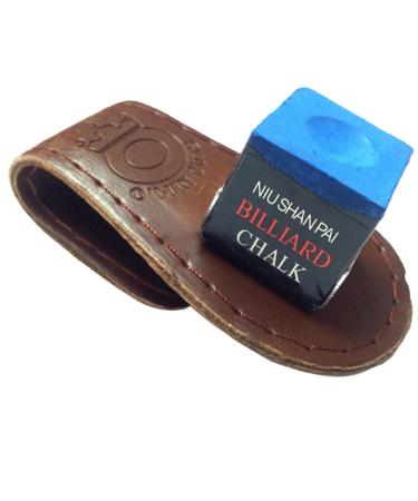 Billiard-QueUe accessories chalk-pool-queue chalk bag |Billard chalk bag |Billard chalk bag |Billiard-good accessories chalk containers for belts trouser loops billiards trousers Billar Red Brown