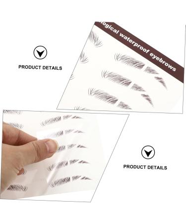 FOMIYES 24 Pcs Eyebrow Stickers Black Stickers Bionic Eyebrow Imitation Eyebrow Sticker Eyebrow Trimming 3d - Buy Online on GoSupps.com