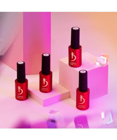 Buy K Professional Rubber Base Gel - 7ml Opal Shimmer UV Nail Polish | Glossy Gel Nails & Coating for Perfect Manicure - Buy Online on GoSupps.com