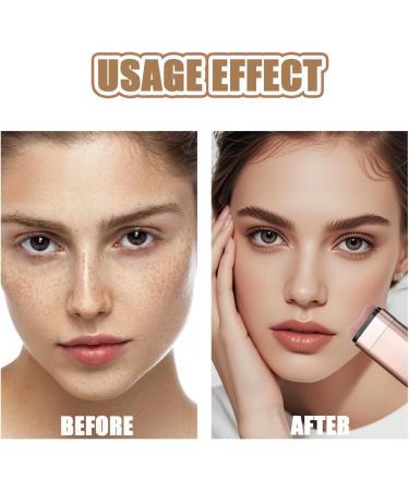 VYIBPDY Foundation stick with brush 2in1 matte cream foundation waterresistant and longlasting concealer coverage 1 natural color - Buy Online on GoSupps.com