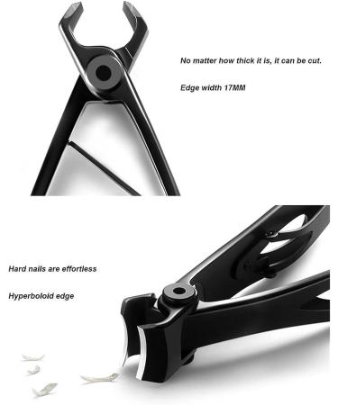 UNbit Nail Cutter Stainless Steel Nail Cutter Trimmer Clippers Multi-Function Big Mouth Anti-Splash Single Large Manicure Pedicure Care Scissors (Color : Bianco) - Buy Online on GoSupps.com