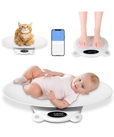 Fittrack baby scales removable intelligent app Bluetooth for babies and mom scalable baby scales with Tara function and LCD display capacity 20 kg for baby 120 kg for mom