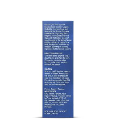 Beardo_LEGEND Perfume For Men 100 ml | Eau De Parfum | Valentine's Day Gift for Boyfriend Husband | Intense Fresh Musky Woody| Strong Long Lasting Mens - Buy Online on GoSupps.com