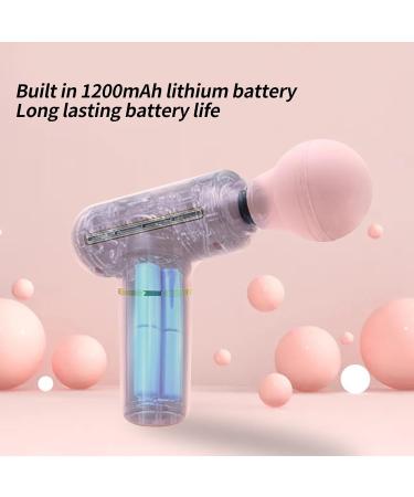 HOKZYHOUSE Mini Muscle Percussion Massager - Portable 4 Speed Vibration for Deep Relaxation | Ideal for Athletes (Pink) - International Shipping Available - Buy Online on GoSupps.com