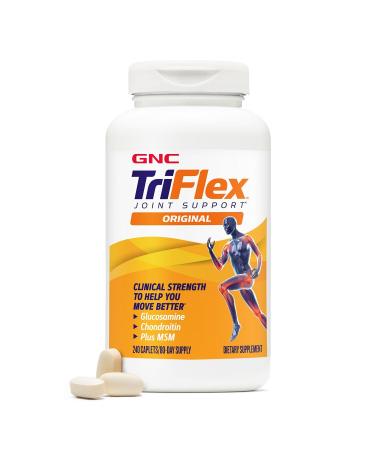 GNC TriFlex Joint Bone & Cartilage Health Supplement Clinical Strength Glucosamine & Chondroitin MSM Supports Mobility Flexibility & Comfort 240 Caplets