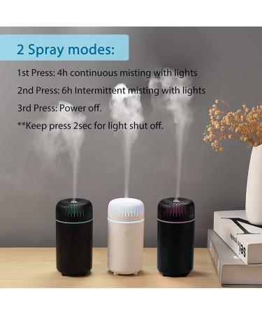 Portable Black Car Diffuser Humidifier | USB Aromatherapy Essential Oil Diffuser | Cool Mist for Home Office Bedroom - Buy Online on GoSupps.com