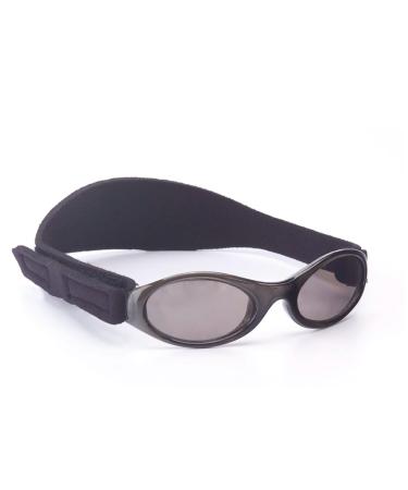 Banz Bubzee Baby Sunglasses 0-24 Months Onyx Black 100% UV Eye Protection Sun Glare Reduction Unisex Shatterproof Lenses Size Adjustable Flexible Secure Fit
