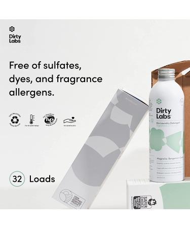 Dirty Labs Signature Scent Bio-Liquid Laundry Detergent | 32 Loads | Hyper-Concentrated Formula | Nontoxic & Biodegradable | Stain & Odor Removal | Magnolia, Bergamot, Cedar Scent | 8.6 Fl Oz Pack - Buy Online on GoSupps.com