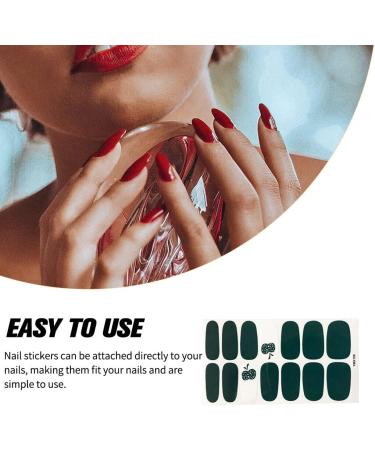 dijiusidy Nail Art Stickers Self-Adhesive Fingernail Decal with Strap Glue DIY Art Decor Full Cover Manicure Kits for Women Girls YMX190 - Buy Online on GoSupps.com