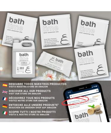 GPQ GESPROQUIMIA SL GPQ Hotel shower gel + shampoo + soap bread 100 pieces x 3 products with essential oils without parabens for hotel rural cottage home B&B Made in Spain - Buy Online on GoSupps.com