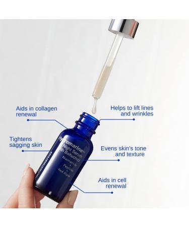 Michael Marcus Hydromarine Night Serum - Anti-Wrinkle & Skin Brightening for All Skin Types | Bakuchiol Niacinamide Peptides & Algae (30ml - Buy Online on GoSupps.com