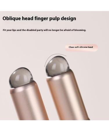Buy Silicone Lip Brushes - 2pcs Mini Portable Makeup Brush Set for Lip Gloss Lipstick & Concealer with Dust Cap - International Shipping Available - Buy Online on GoSupps.com