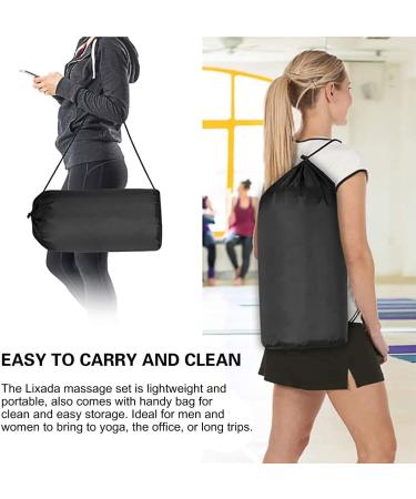 Acupressure Mat & Neck Pillow Set for Pain Relief - Pure Cotton, Carry Bag Included - Gray - Buy Online on GoSupps.com