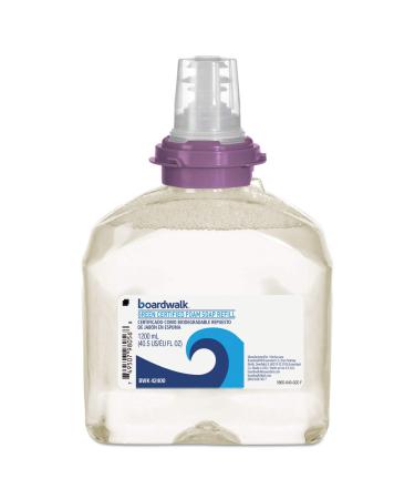 Boardwalk 42400 Green Certified Foam Soap Fragrance-Free 1200 mL Refill 2/Carton