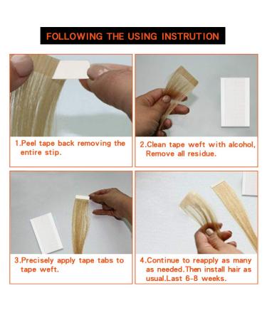 180 Adhesive Tape Extensions - High Adhesive Power Waterproof 4x0.8 cm Replacement Strips for Hair Extensions - Buy Online on GoSupps.com