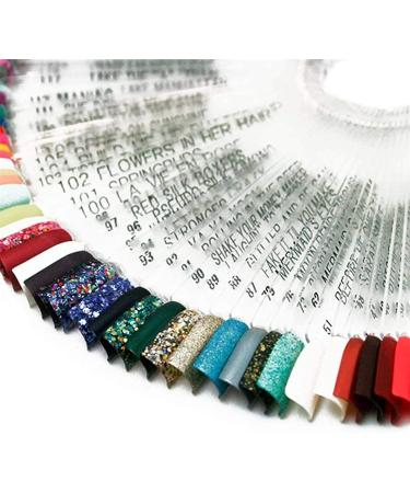 100 Piece Nail Polish Color Cards - Transparent Nail Art Templates & Chopsticks for Artificial Nails - Buy Online on GoSupps.com