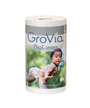 GroVia BioLiners Unscented Diaper Liners, 200 Count
