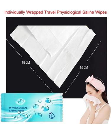 Pack of 50 individually wrapped luxury physiological wipes for removing makeup moist wipes for hands and face all-purpose cleansing wipes for travel - Buy Online on GoSupps.com