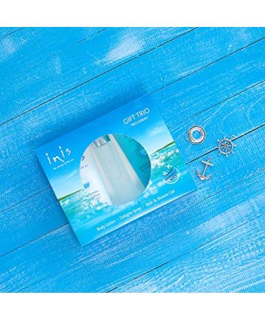Inis the Energy of the Sea Trio Gift Set - Revitalizing Body Lotion - Refreshing Shower Gel - Unisex Cologne - Hydrating Body Lotion - Body Wash - Womens Perfume - Mens Cologne - Travel Size Cosmetics - Buy Online on GoSupps.com