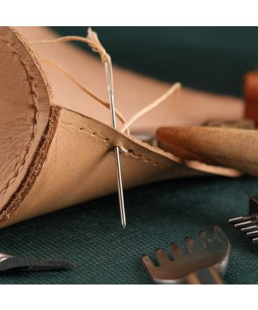 20-Piece Leather Big Eye Needles Set with Sewing Needle Case - Large Eye, Blunt Needles for Leathercraft - Buy Online on GoSupps.com