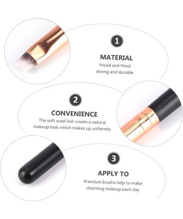 Housoutil Makeup Makeup Cosmetics Brush Angled Brow Brush Eyeshadow Brush Cosmetics for Angled Blush Brush Nylon Cosmetics Brush Beauty Kit Flame Brush Make up Wooden Travel - Buy Online on GoSupps.com