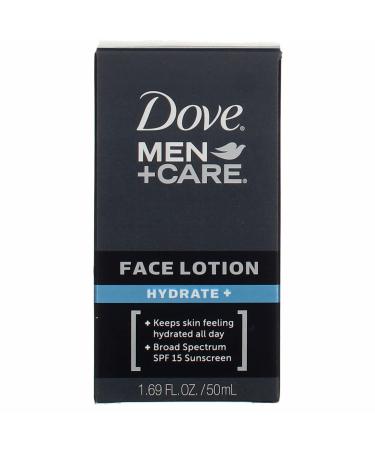 Dove Men+Care Hydrate Plus Face Lotion 1.69 oz - Pack of 2 - Buy Online on GoSupps.com
