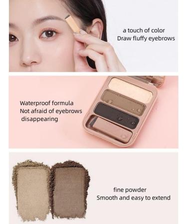 Lovelycat 3 color eyebrow powder waterproof long-lasting eyebrow powder Multi color eyebrow powder close to hair color Professional eyebrow powder (2PC) - Buy Online on GoSupps.com