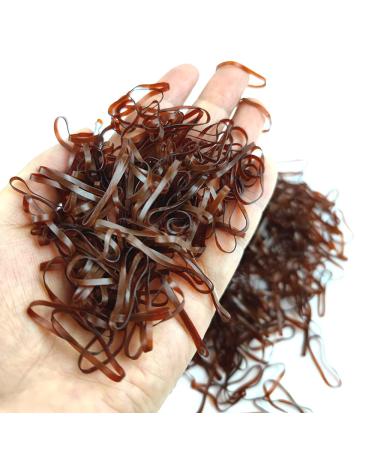 1000 Pcs Brown Elastic Rubber Bands for Girls Hair Ties - Premium Hair Styling Tool Set with 2 Hair Tail Tools - Buy Online on GoSupps.com