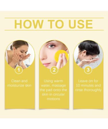 40 Turmeric Kojic Pads | Turmeric Kojic Cleansing Face Pads | Turmeric Kojic Pads Infused Foaming Exfolia-ting Pads Pores Cleaning Exfoliation Face Cleansing Pads - Buy Online on GoSupps.com