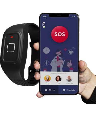 Buy Maxcom FW735 Emergency Wristband for Seniors - SOS Call Button GPS Location Smartphone App - Ideal for Safety & Peace of Mind - Buy Online on GoSupps.com