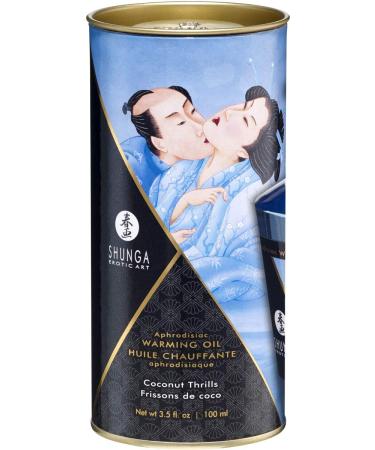 Shunga Warming Massage Oil (Coconut) - 3.5 oz | International Shipping | Relax & Revitalize - Buy Online on GoSupps.com
