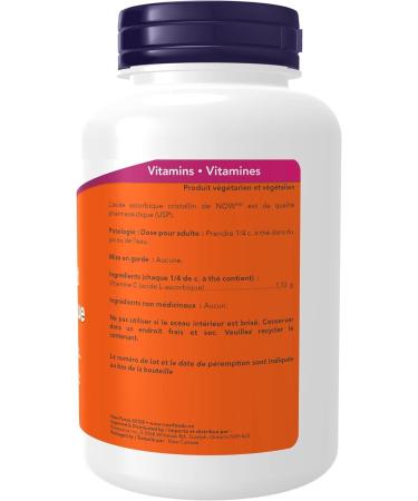 Now Ascorbic Acid (100% Pure Vit.C) Pwd 227g - Buy Online on GoSupps.com