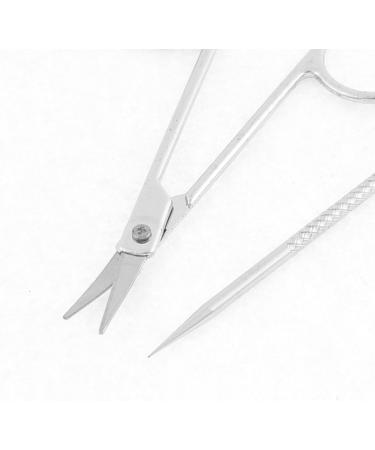 Ruilogod Blackhead Remover Extractor + Eyebrow Scissors Tool Silver Tone - Buy Online on GoSupps.com