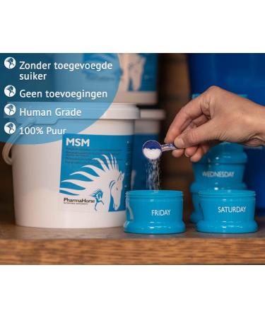 PharmaHorse MSM - Human Grade Quality High Dosage 1000g | 100% Sugar-Free & Doping-Free | International Shipping Available - Buy Online on GoSupps.com