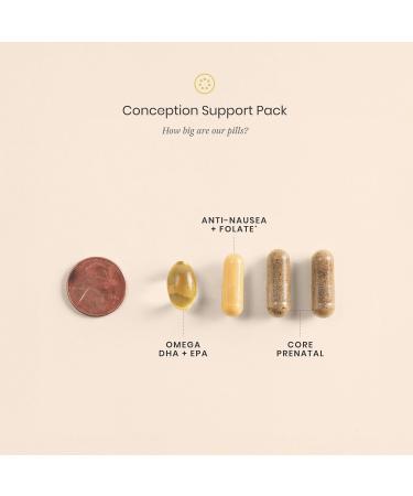 Perelel Conception Support Pack, Prenatal Multivitamin with DHA Omega 3, COQ10 & Folate, Supports Fertility Wellness for Women, Soy & Gluten Free, Non GMO, 30 Daily Pill Packs - Buy Online on GoSupps.com