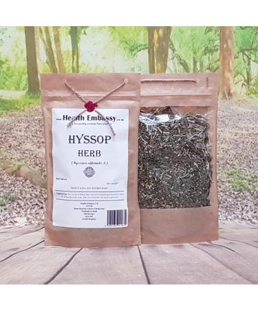  HEALTH EMBASSY Health Embassy Hyssop Herb Herb Herbal Tea | Hyssopus Officinalis L | Hyssop Herb Tea 100g - Buy Online on GoSupps.com