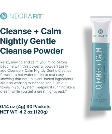 NeoraFit - Cleanse + Calm Nightly Gentle Cleanse Powder - Supports Regularity Gut Balance Healthy Elimination Plant-Based Formula - 30 Packets - Buy Online on GoSupps.com