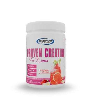 Gaspari Nutrition Proven Creatine for Women 5g of Creatine 5g of Collagen Vitamin C and Collagen Clean Natural Formula Electrolytes for Hydration (30 Servings Strawberry Lemonade) Strawberry Lemonade 15.86 Ounce (Pac