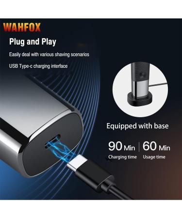 WAHFOX Electric Shaver - Wet & Dry Rechargeable Shaver with Charging Stand & Pop-up Trimmer | Includes Shaving Cream - Buy Online on GoSupps.com