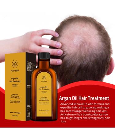 AVYANNA Argan Oil Hair Treatment | Organic Hair Growth & Anti-Frizz | Root Thickening Tonic for All Hair Types & Beard Conditioner - Buy Online on GoSupps.com