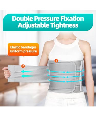 GUANAI Broken Rib Brace - Breathable Chest Wrap Belt for Men & Women - Medium Size for Rib Injury Support and Protection - Buy Online on GoSupps.com