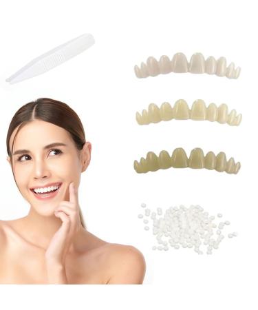 Wrong teeth veneers teeth for plug in prostheses teeth cosmetic veneers teeth set veneers teeth cosmetic tooth cover fake immediately denture with tweezers