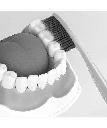 EasyHonor Huge Head Toothbrush 4 Pack - BPA Free with White Hard Bristles - Buy Online on GoSupps.com