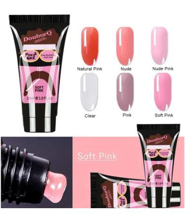 30ml Nails Extension Gel UV Builder Gel Nails Gel Quick Building Extension Acrylic Nail Art Crystal UV Resin Builder Gel Pink - Buy Online on GoSupps.com