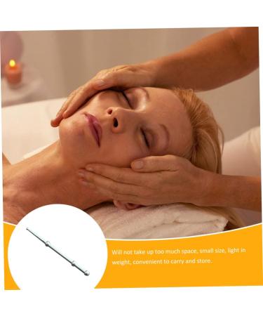 Beavorty Acupuncture Rod & Face Massage Tool | Stainless Steel Deep Massage Stick for Plantar Fasciitis & Facial Reflex Zones - Buy Online on GoSupps.com