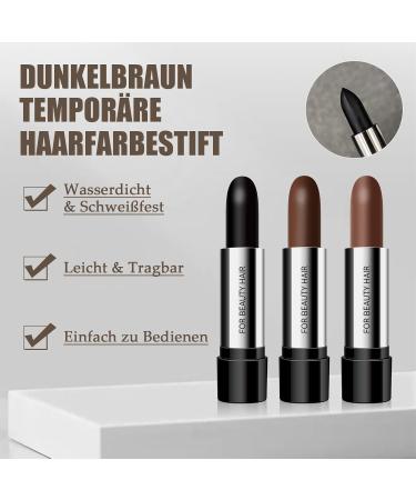 Root Cover Up Stick - Couverture instantan e des cheveux gris - Stick de coloration marron - Correcteur naturel pour racines et c t s - Formule v g tale - Facile utiliser - Buy Online on GoSupps.com