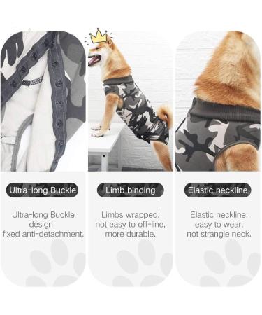 WPCASE Dog Recovery Suit - Professional Surgical Shirt for Belly Wounds & Bandages - Kegel E-Collar Alternative - Green (Size S) - Buy Online on GoSupps.com